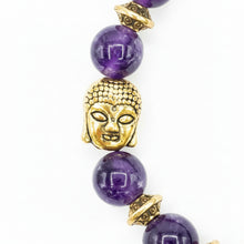 Load image into Gallery viewer, Amethyst Buddha Bracelet
