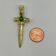 Load image into Gallery viewer, Saint Michael's Sword Gold Amulet/Talisman
